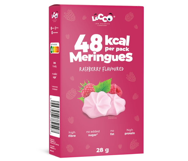 AmerPharma Locco 48 kcal Niskokaloryczne bezy proteinowe Malinowe - 1503767 - zdjęcie